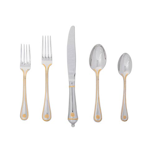 Juliska Berry & Thread Flatware Berry & Thread Polished with Gold Accents Flatware 5 pps $140.00