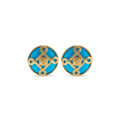 Stud Earrings, Turquoise - $150.00
