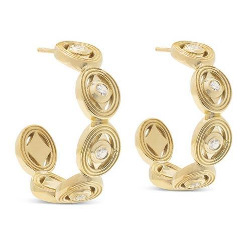 $195.00 Hoop Earrings, CZ Diamond