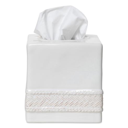 $62.00 Le Panier Whitewash Tissue Box Cover