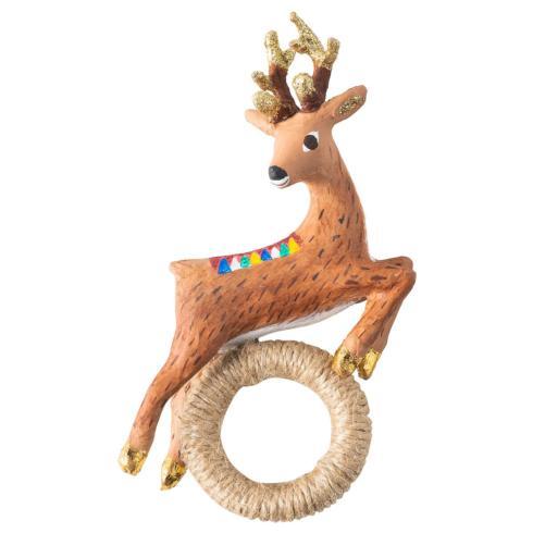 Juliska  Holiday Table Accessories Reindeer Napkin Ring Set/4 $98.00