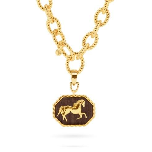 $340.00 Equestrian Pendant Necklace