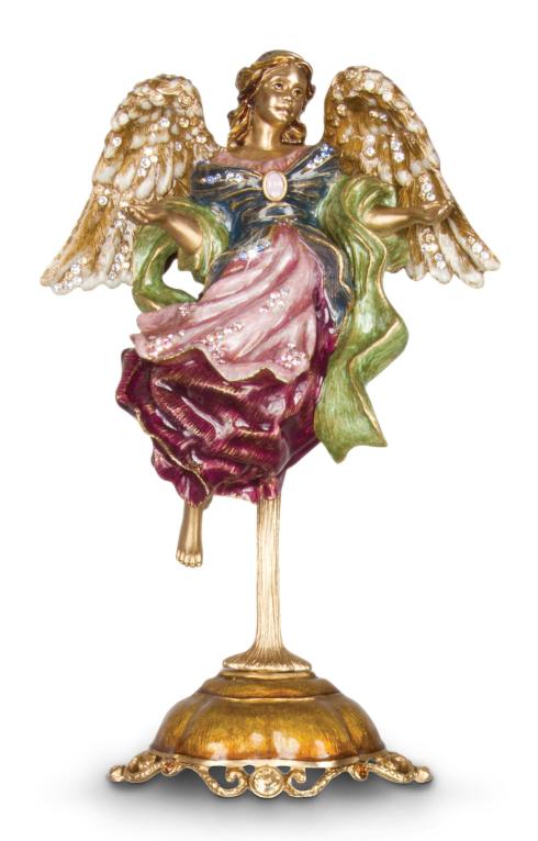 Ascending Angel Figurine & Stand - Jewel image