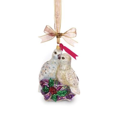 $165.00 Two Turtle Doves Glass Ornament
