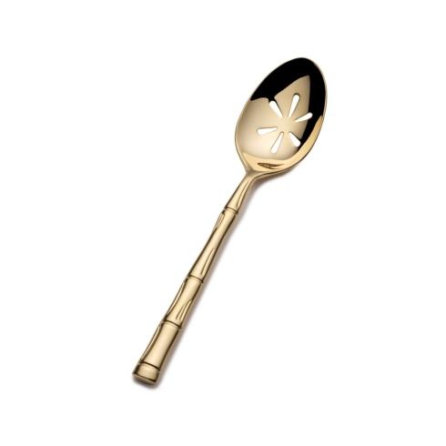 Wallace  Gold Bamboo  Pierced Serving Spoon  $43.99