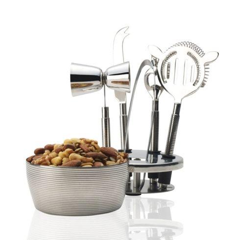 $88.00 Cheers 6 piece Bar Tool Set with snack bowl 