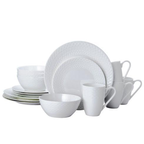 $172.00 Jenna 16PC Dinnerware Set, Service for 4 (Brown Box Remailer)