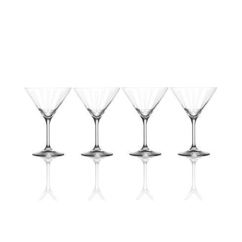 $100.00 Berlin 9.5oz. Martini Glass, Set of 4 (Brown Box Remailer)