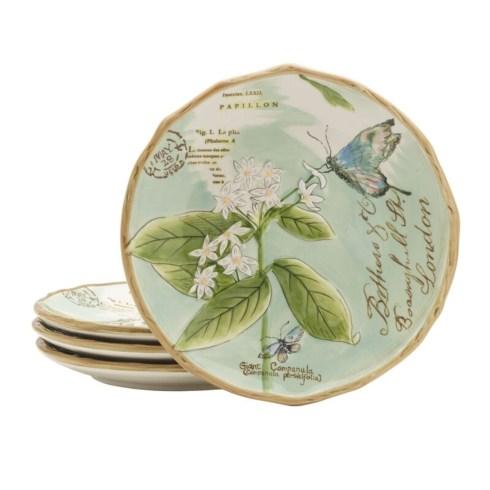 $59.99 Butterfly Accent Plate Green Set of 4