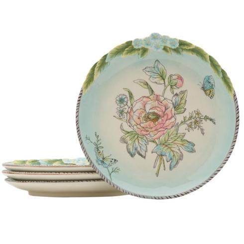 $69.99 Bloom Accent Plate Set of 4