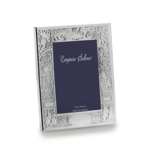 Empire Silver Pewter Baby Gifts  Birth Record Frame 