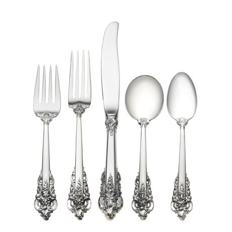 $910.00 5 Piece Dinner Setting with Cream Soup Spoon