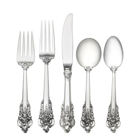 $7,200.00 46 Piece Set, Dinner Size with Cream Soup Spoon. Service for 8