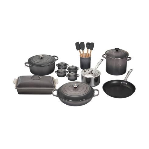 $1,100.00 20 Piece Mixed Material Set - Oyster