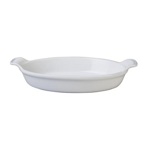 Le Creuset Stoneware White Heritage Oval Au Gratin Dish - White $54.00