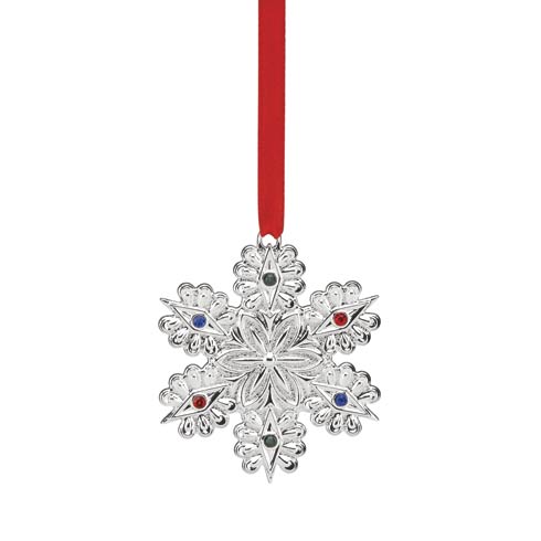$7.95 Jeweled Silver Snowflake Charm