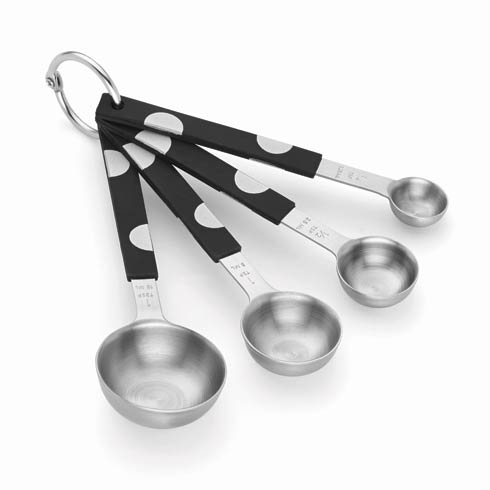 $0.00 Deco Dot Metal Measuring Spoons, Set of 4