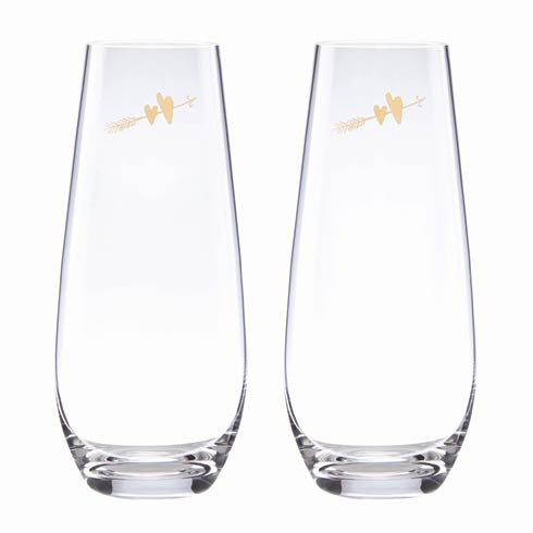 $60.00 Stemless Champagne Flute, Set of 2