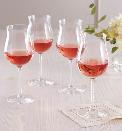 $49.95 4pc Rose Wine Glass Set