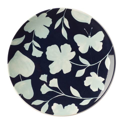 $17.00 Floral Accent Plate - Green Flower