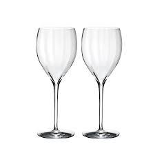 $100.00 Elegance Optic White Wine Stem Pair