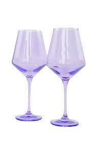 Lavender Stemmed Wine pair - $85.00