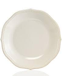 Lawren*s Exclusives   French Perle Bead White Lenox Dinner Plate  $22.95