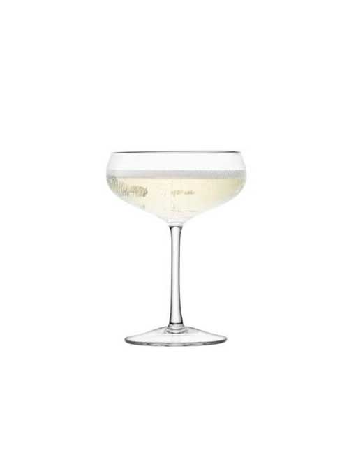 $140.00 Champagne Saucer 7 oz Clear (Set of 4)