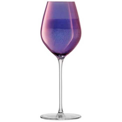 $95.00 Champagne Tulip Glass 10oz Polar Violet (Set of 4)