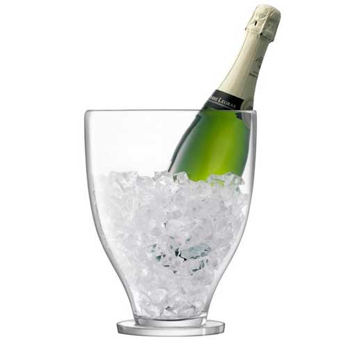 $115.00 Champagne Bucket H10.5in Clear