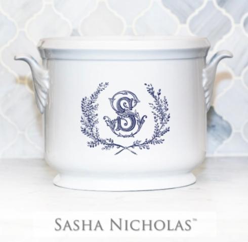Sasha Nicholas   Monogrammed Champagne bucket $185.00