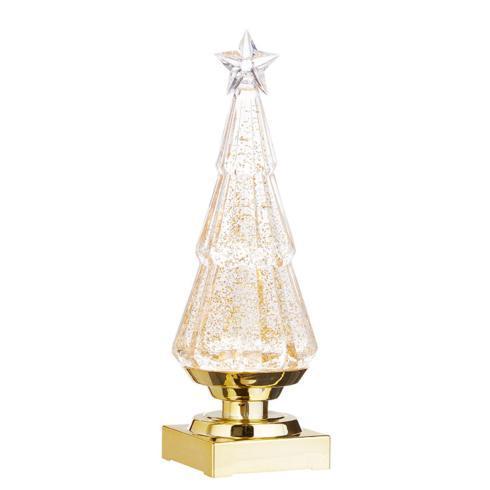 Live With It by Lora Hobbs Exclusives  Christmas Gold Swirling Glitter Lit Tree $32.00