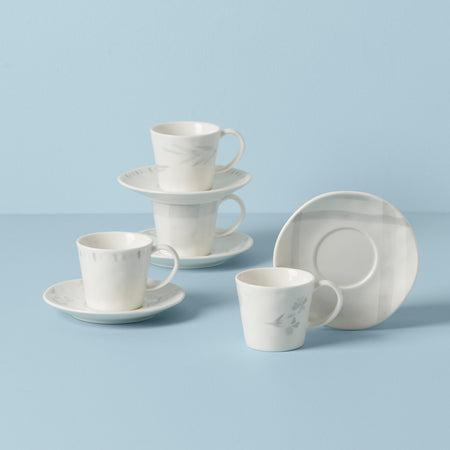 $69.95 Espresso Cup and Saucer Assorted Set of 4 