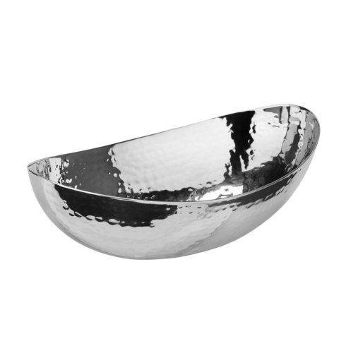 Elegance by Leeber  Hammered Metal Small Oval Bowl $22.00