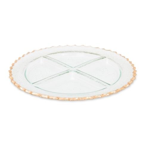 Live With It by Lora Hobbs Exclusives  Pizzazz 13" Glass 4 Section Relish Dish $32.00