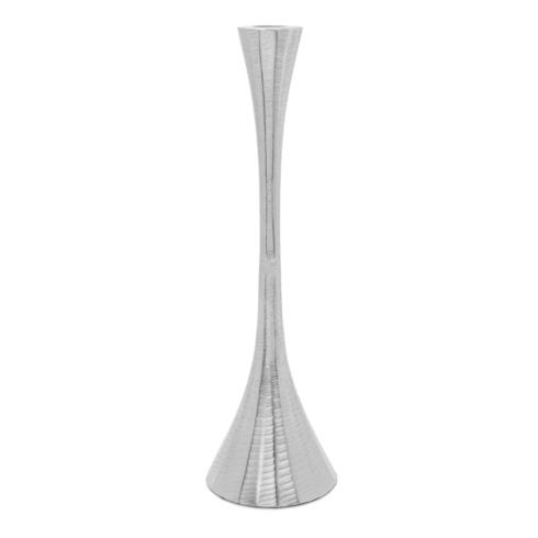 Live With It by Lora Hobbs Exclusives  Pizzazz 12" Silver Geometric Candlestick Pair $52.00