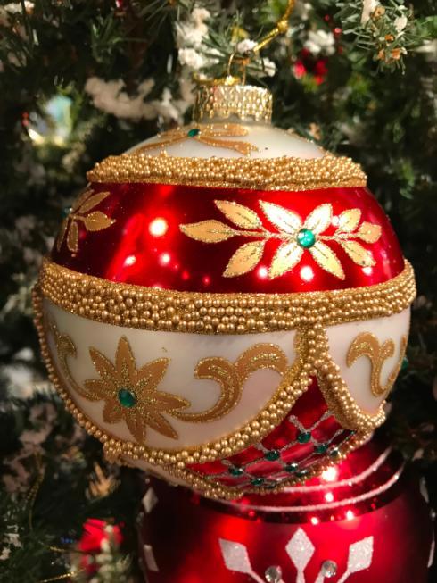 beaded glass christmas ornaments