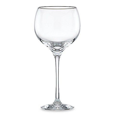 Details about    Crystal Stemware Platinum Banded set of 4  Water Goblets  Box  New 