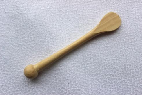 $9.00 Wood mustard spoon - Roger Orfèvre  