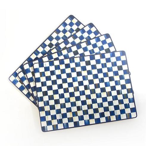 MacKenzie-Childs Royal Check Tabletop Cork Back Placemats - Set Of 4 $88.00