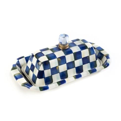 MacKenzie-Childs Royal Check Accessories Butter Box $98.00