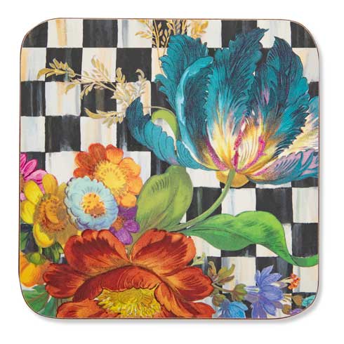 $38.00 Courtly Cork Back Coasters - Set of 4