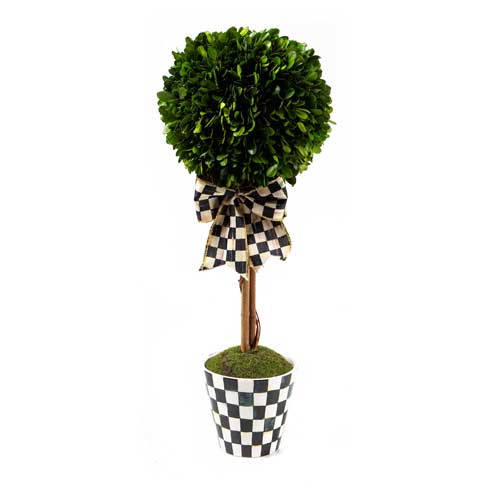 $178.00 Courtly Boxwood Topiary Drop In - Small