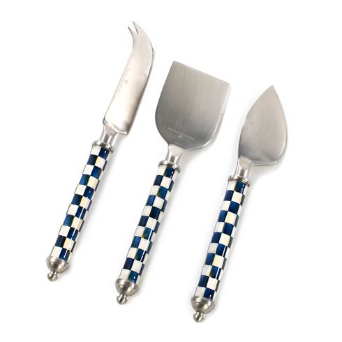 MacKenzie-Childs  Supper Club Cheese Knife Set - Royal Check $42.00