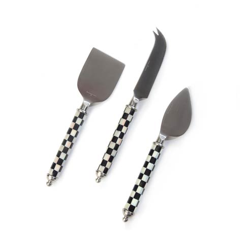 $45.00 Supper Club Cheese Knife Set - Courtly Check
