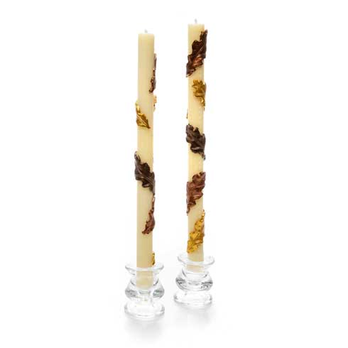 $28.00 Falling Leaves Dinner Candles - Set of 2