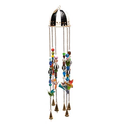 Bird and Beads Wind Chimes image