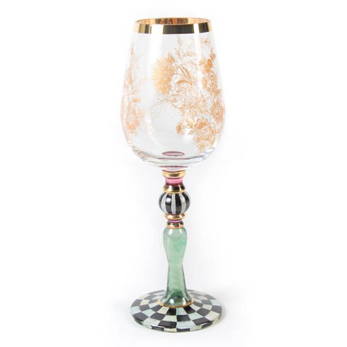 $98.00 Blooming Wine Glass