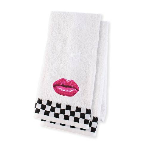 $75.00 Pucker Up Hand Towels - Set Of 2