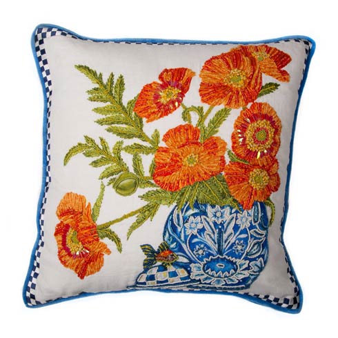 $158.00 Ming Poppies Pillow